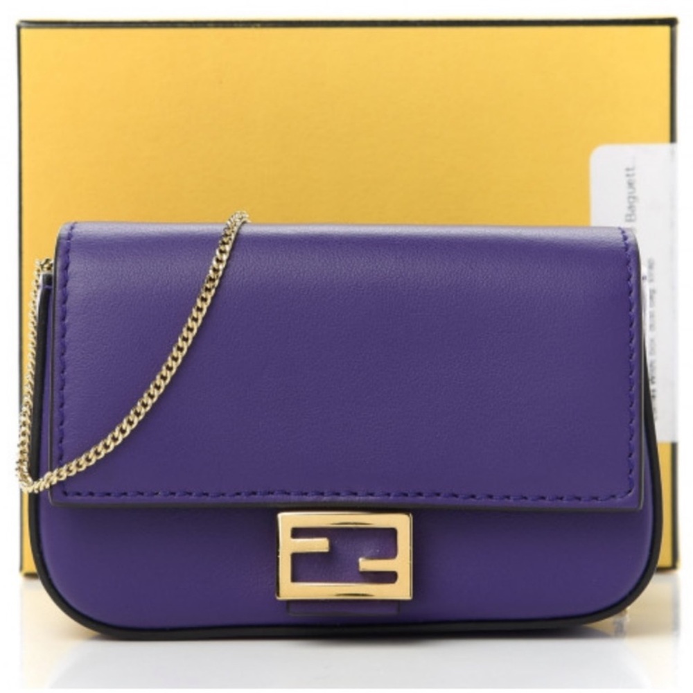 💜💜Authentic Fendi Nano Baguette Bag💜💜 - Picture 8 of 10